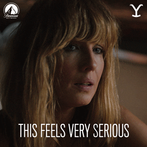 This Feels Very Serious Beth Dutton GIF