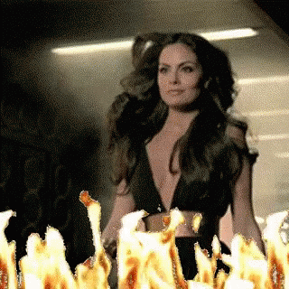 This Girl Is On Fire Modeling GIF