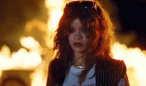 This Girl Is On Fire Rihanna Walking Away GIF