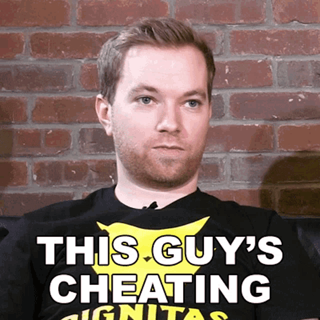 This Guy's Cheating GIF