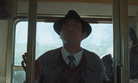 This Guy Stinks Inside Train GIF