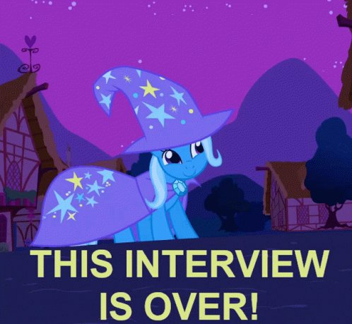 This Interview Is Over My Little Pony GIF