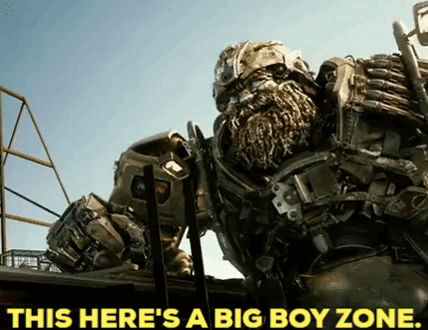 This Is A Big Boy Zone Transformer Hound GIF