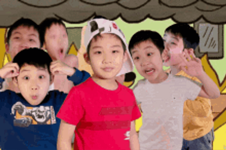 This Is Fine Asian Kids GIF