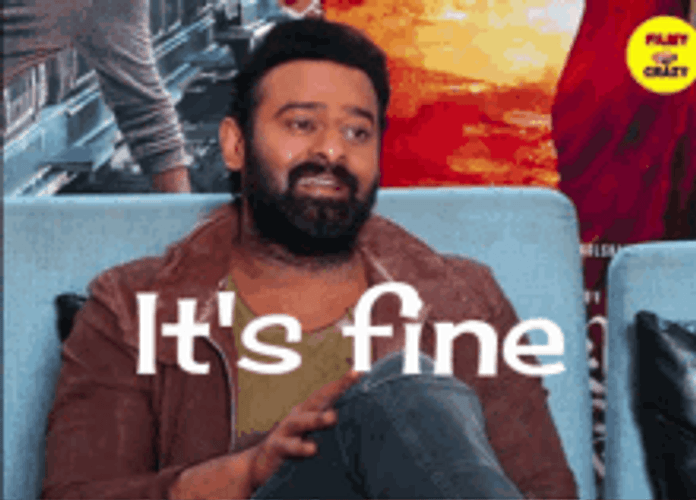 This Is Fine Bearded Man GIF