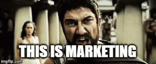 This Is Marketing Spartan Kick GIF
