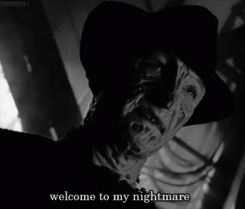 This Is My Nightmare Freddy Krueger GIF