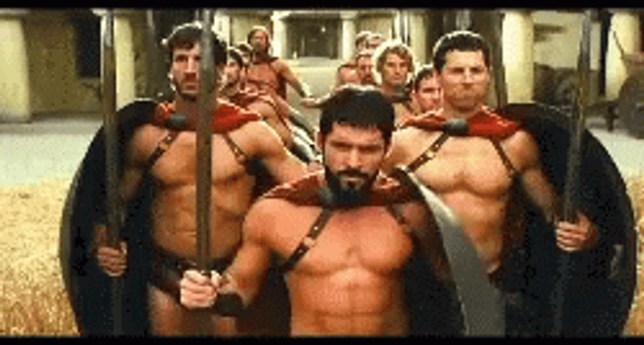 This Is Sparta Soldier Dancing GIF