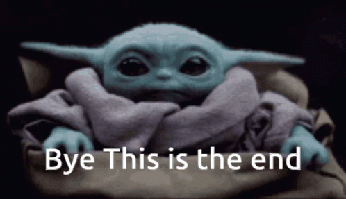 This Is The End Yoda Saying Bye GIF