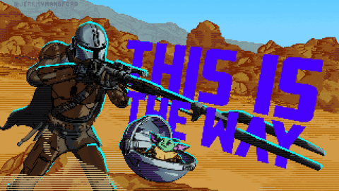 This Is The Way Mandalorian With Baby Yoda GIF