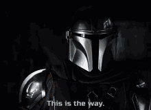 This Is The Way Scary Mandalorian Showing Gun GIF