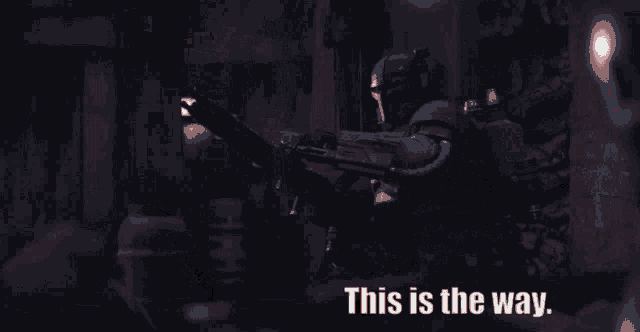 This Is The Way Star Wars Red Sword GIF