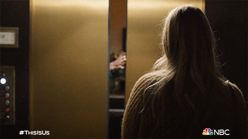 This Is Us Kevin Opening Elevator Door GIF