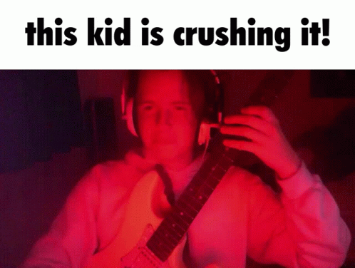 This Kid Is Crushing It Guitarist GIF