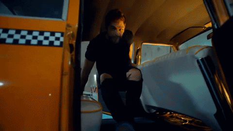 Thomas Rhett Stepping Out Of Taxi GIF