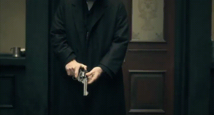 Thomas Shelby Fixing His Gun GIF