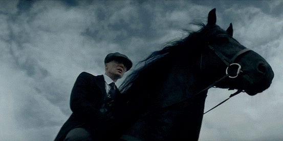 Thomas Shelby Riding The Horse GIF