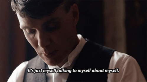 Thomas Shelby Talking To Myself GIF