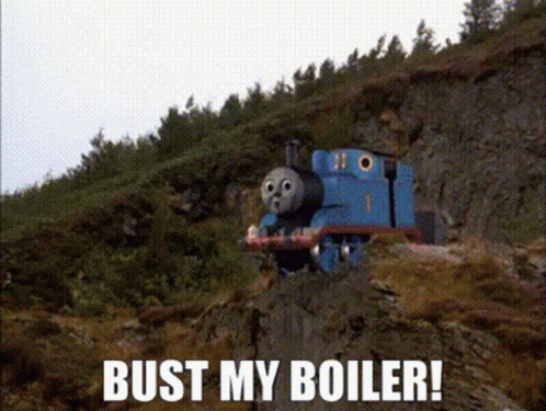 Thomas The Tank Engine Fall Off The Cliff GIF
