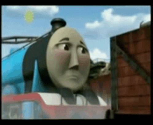 Thomas The Tank Engine Looking Very Sad GIF