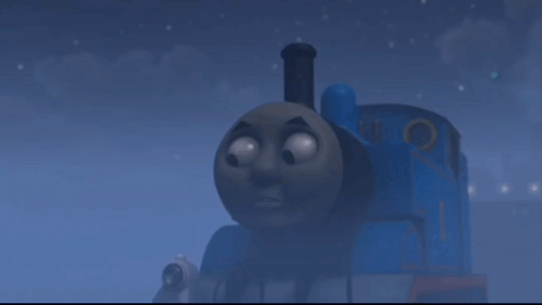 Thomas The Tank Engine On Foggy Night GIF