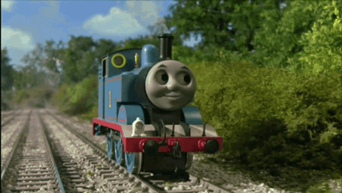 Thomas The Tank Engine Riding Alone GIF