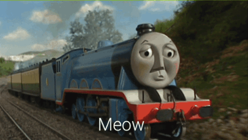 Thomas The Tank Engine Says Meow GIF