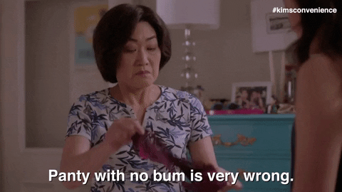 Thong With No Bum Is Very Wrong GIF