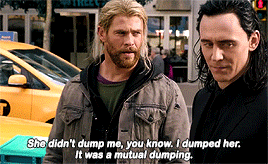 Thor And Loki In City GIF