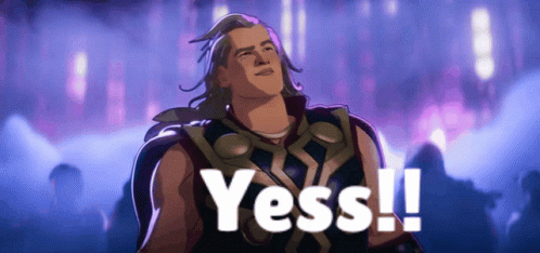 Thor Cartoon Yessss Animation GIF