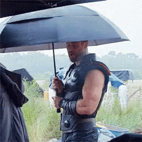 Thor Dancing In Rain GIF