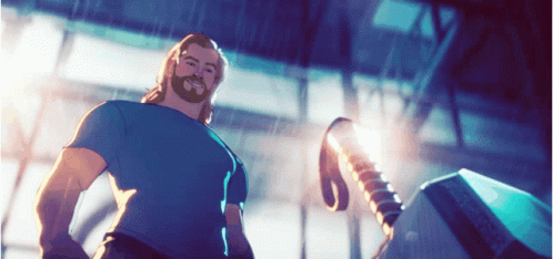Thor Hands on Hips Saying Thor or Nah