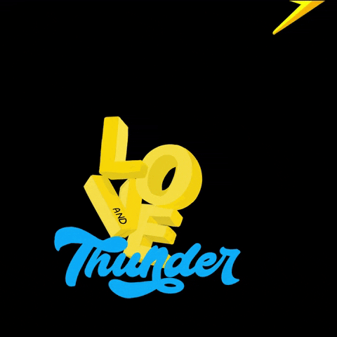 Thor Love And Thunder Animated Design GIF
