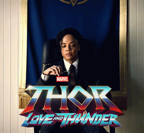 Thor Love And Thunder Valkyrie Chewing GIF