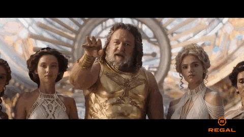 Thor Love And Thunder Zeus Talking GIF