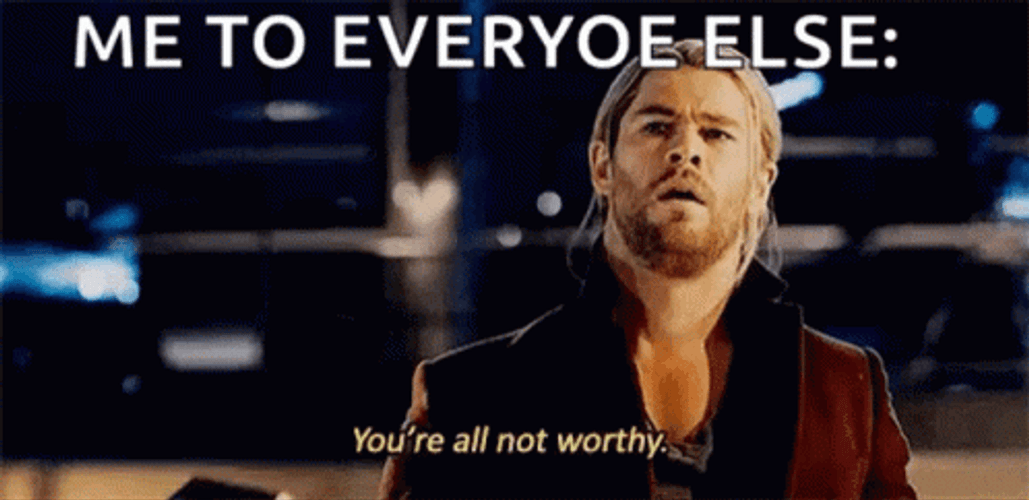 Thor Odinson Reminding We Are Not Worthy GIF