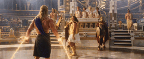 Thor Vs Zeus Fight GIF