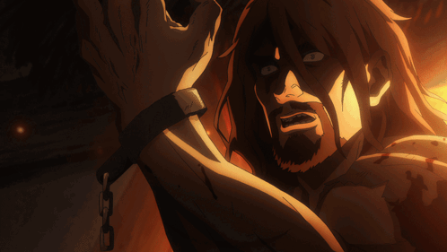 Thorfinn Guy Burning GIF