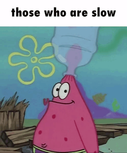 Those Who Are Slow Cartoon