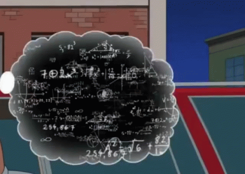 Thought Bubble With Math Equations