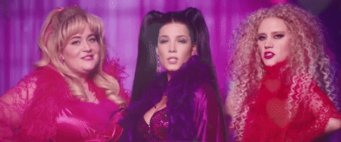 Three Beautiful Women Happy Valentine's Day GIF