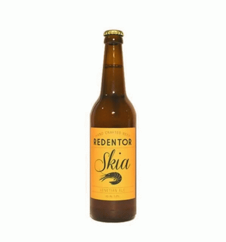 Three Beer Bottles With Bar Labels