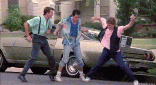 Three Best Friends Dancing In Street Teen Witch GIF