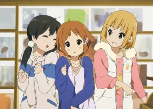 Three Best Friends Tamako Market Anime Series GIF
