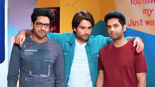 Three Best Friends Vivian Dsena Indian Actors GIF