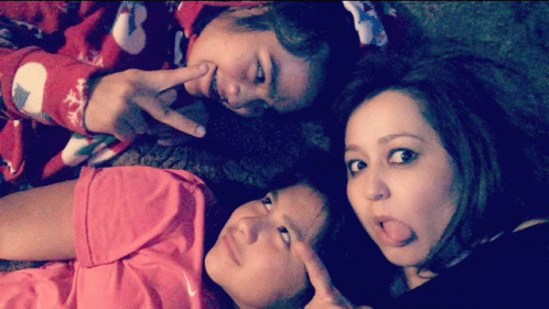 Three Best Friends Wacky Faces GIF