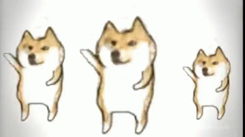Three Dancing Doge GIF