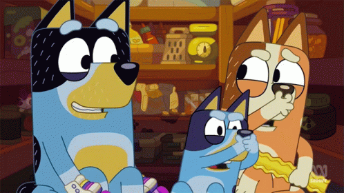 Three Dogs Cartoon With ABC