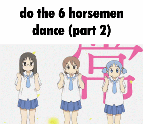Three Girls Dancing Do the 6 Horsemen Dance