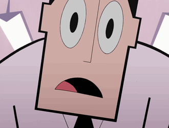 Three Girls From The Powerpuff Girls Are Standing In Front Of A Box That Says Sugar GIF